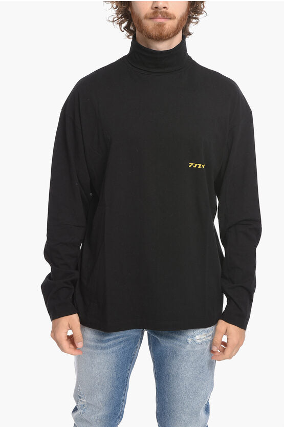タートルネック パワー コットン Tシャツ