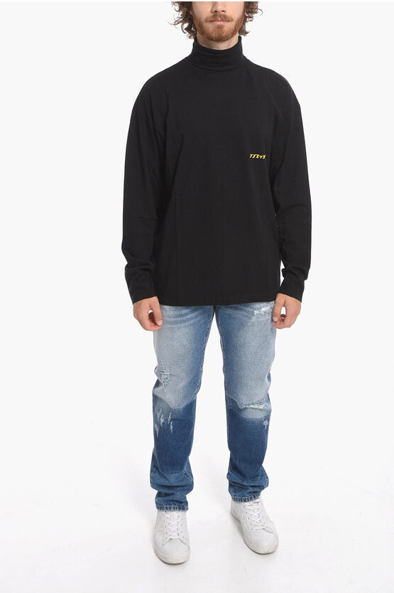 タートルネック パワー コットン Tシャツ