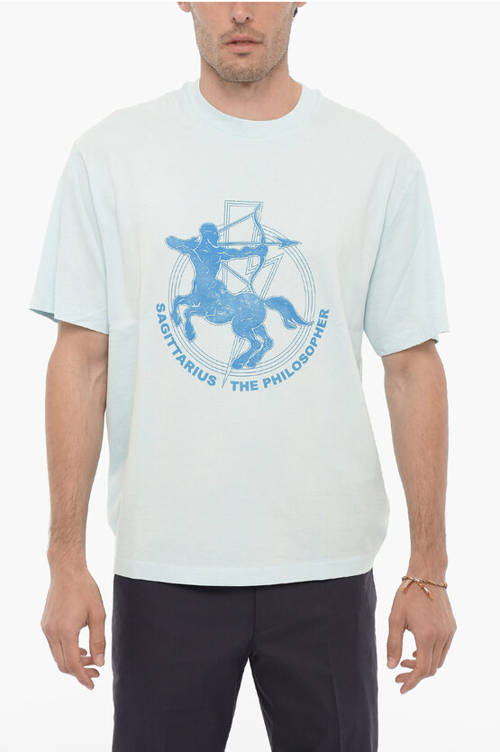 プリント クルーネック Tシャツ