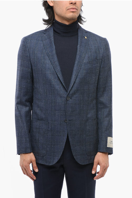 CC コレクション シルク ライト ハーフライン ブレザー