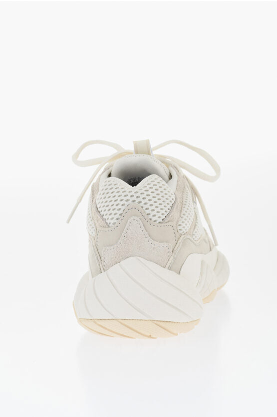 YEEZY イージー 500 スエード アンド メッシュ ローカット スニーカー ウィズ コントラスティング