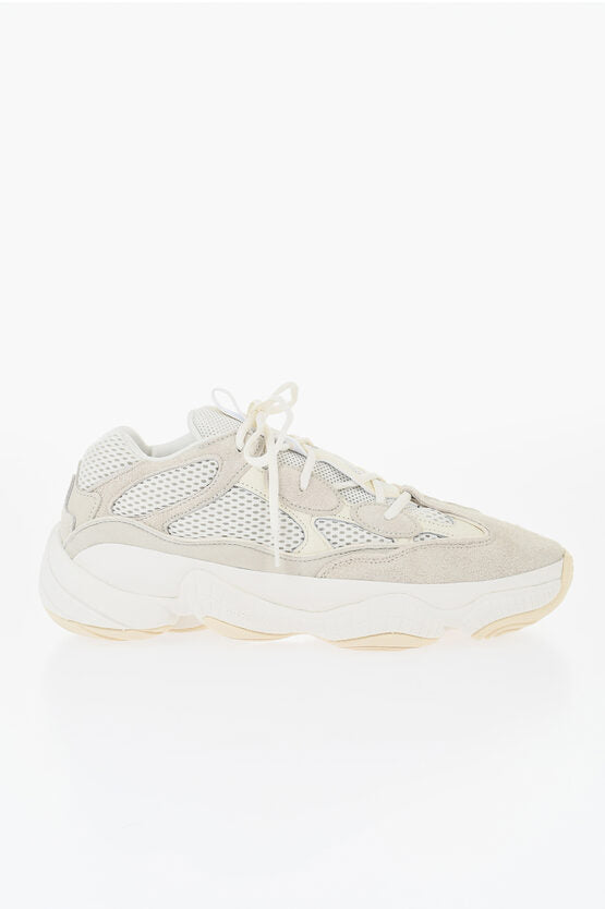YEEZY イージー 500 スエード アンド メッシュ ローカット スニーカー ウィズ コントラスティング
