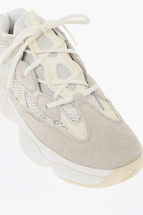 YEEZY イージー 500 スエード アンド メッシュ ローカット スニーカー ウィズ コントラスティング