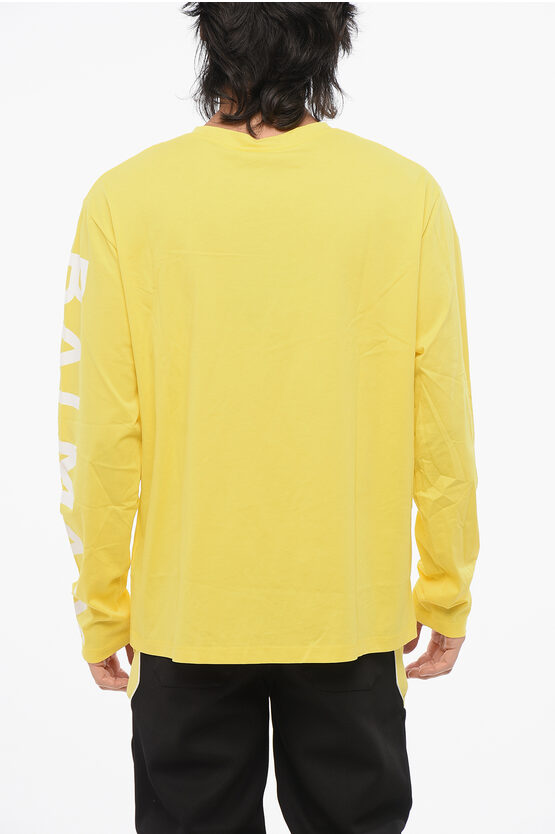 ロング スリーブ クルーネック Tシャツ ウィズ プリント ロゴ