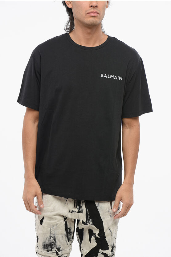 ソリッド カラー クルーネック Tシャツ ウィズ リフレクティブ ロゴ