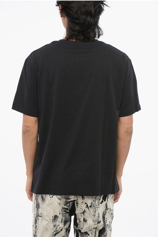ソリッド カラー クルーネック Tシャツ ウィズ リフレクティブ ロゴ