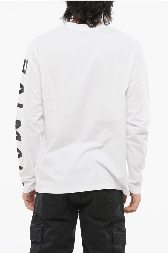 ロング スリーブ クルーネック Tシャツ ウィズ プリント ロゴ