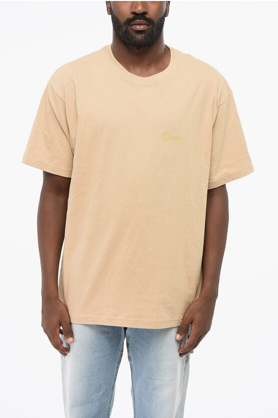 コットン クルーネック Tシャツ ウィズ エンブロイダリー