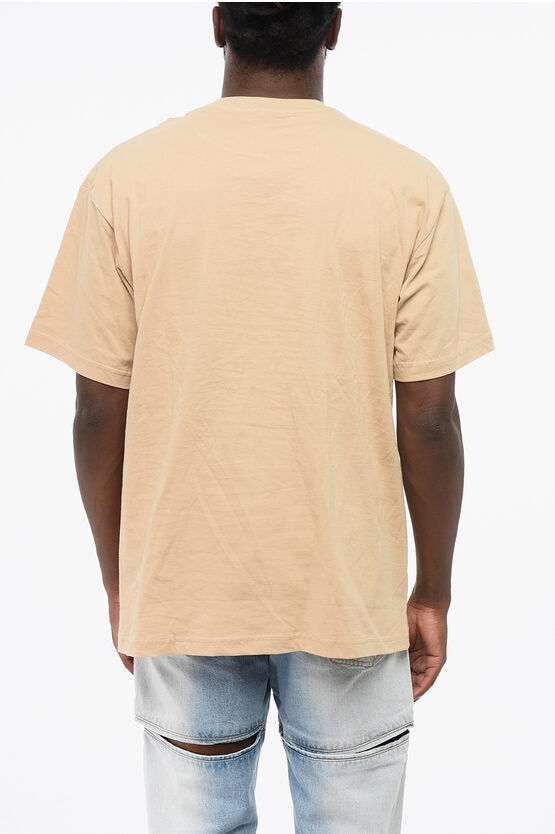 コットン クルーネック Tシャツ ウィズ エンブロイダリー