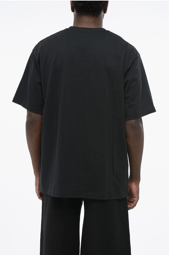 コットン クルーネック Tシャツ ウィズ ブレスト ポケット