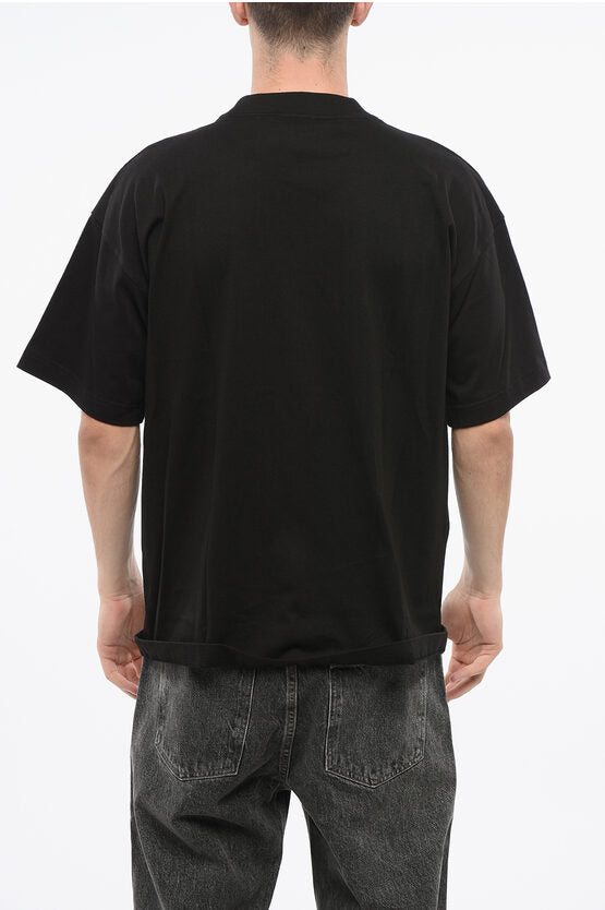 プリント コットン Tシャツ