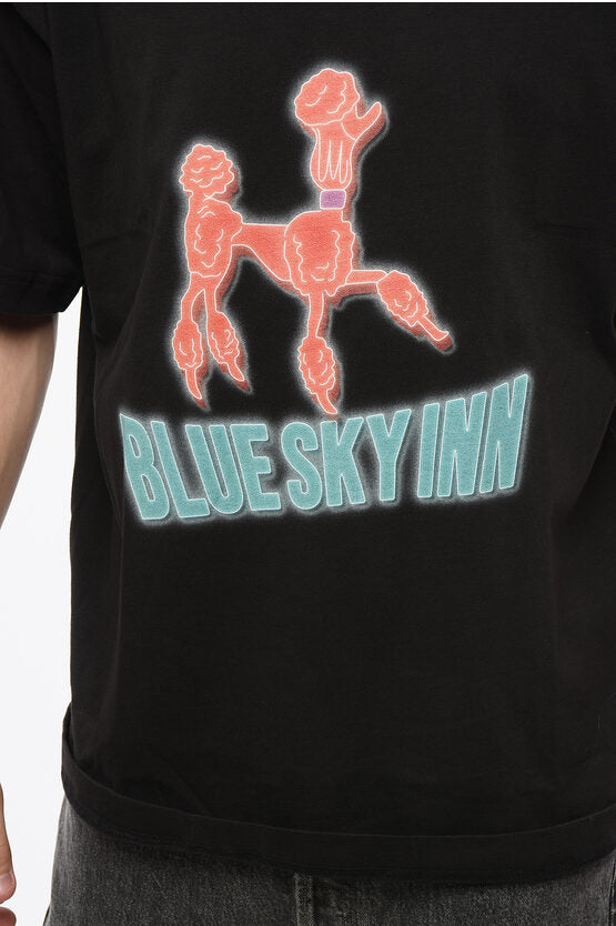 プリント コットン Tシャツ