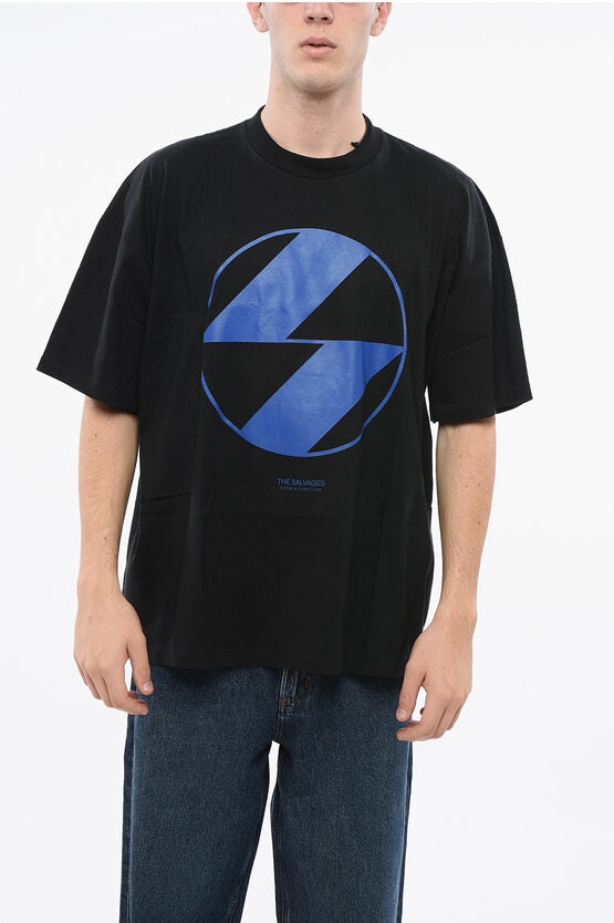 コットン ツートーン クルーネック Tシャツ