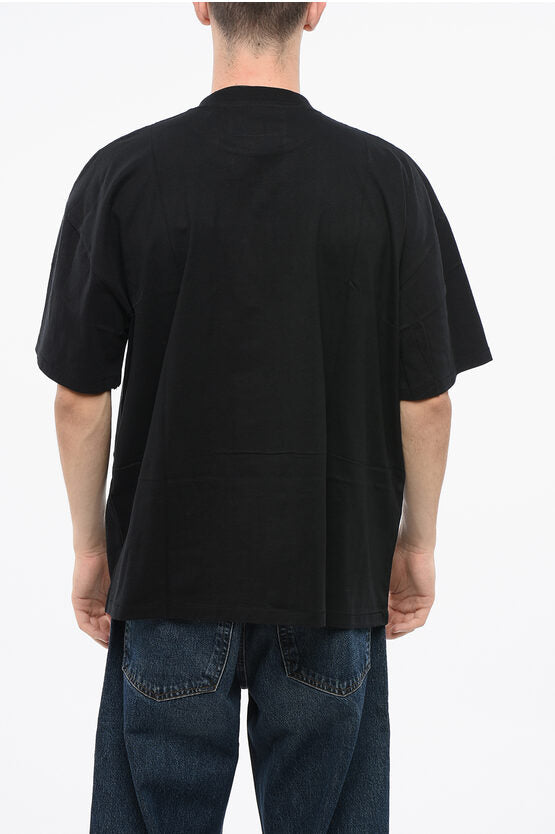 コットン ツートーン クルーネック Tシャツ