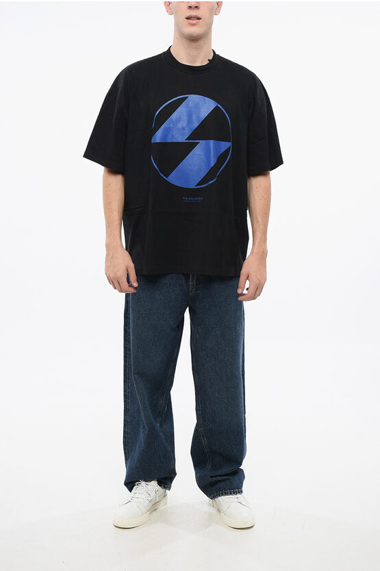 コットン ツートーン クルーネック Tシャツ