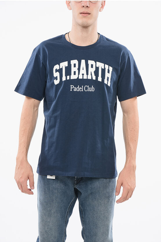 ソリッド カラー スポーツ クラブ クルーネック Tシャツ ウィズ コントラスティング