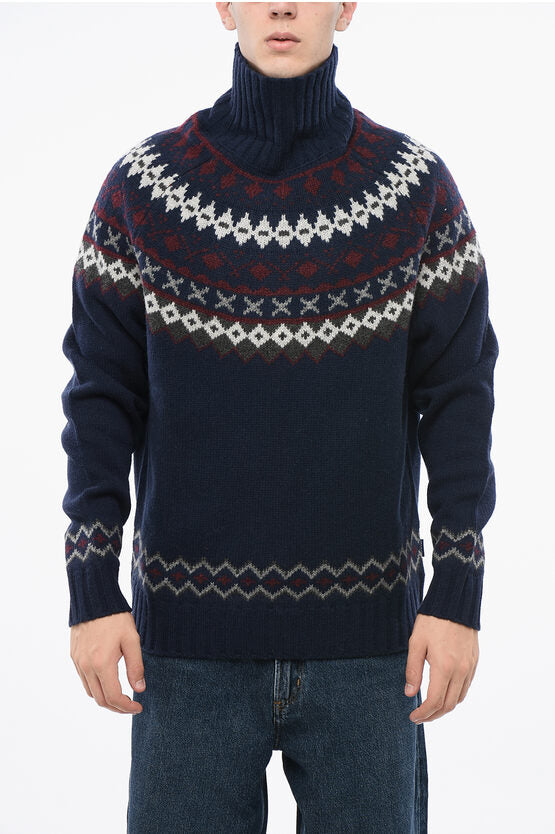 タートルネック ウール FAIR ISLE セーター