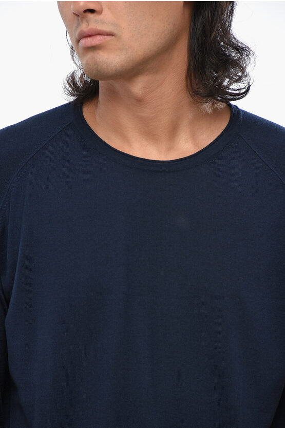 CC コレクション ソリッド カラー ウール クルーネック セーター
