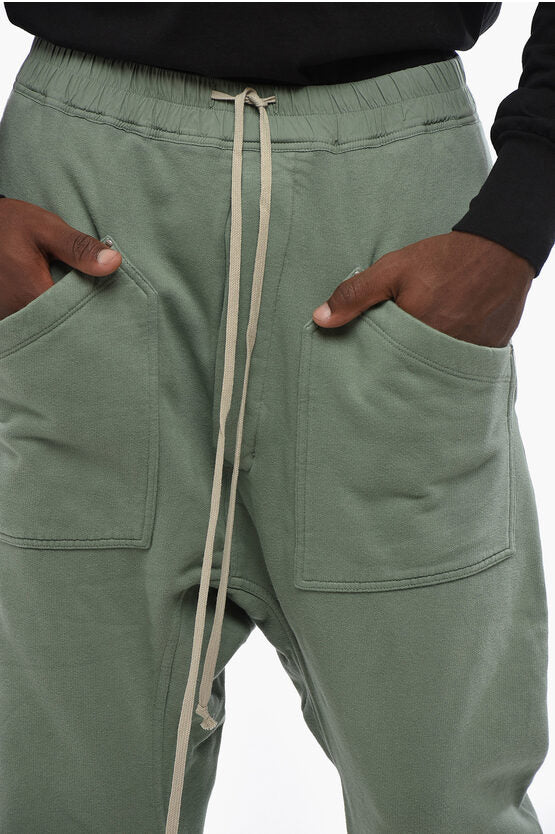 ソリッド カラー クロップド カーゴ パンツ ウィズ エラスティック ウエストバンド