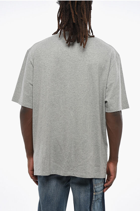 プリント ルーズ フィット クルーネック Tシャツ