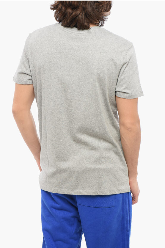ソリッド カラー クルーネック Tシャツ ウィズ フロック ロゴ