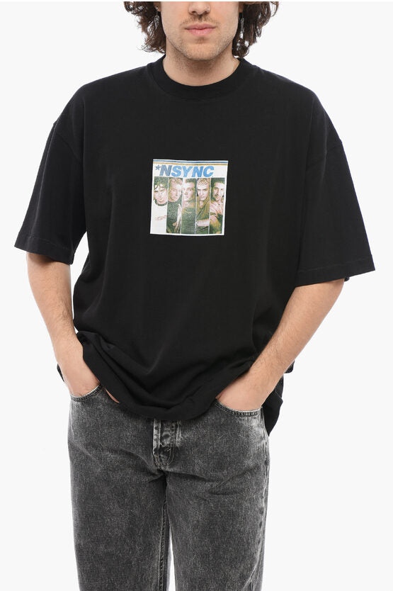 プリント クルーネック Tシャツ