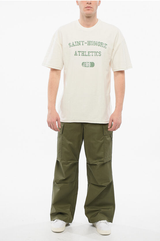 ソリッド カラー クルーネック Tシャツ ウィズ CON