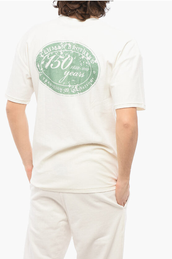 コットン クルーネック Tシャツ ウィズ バック プリント