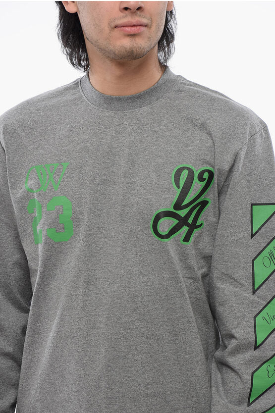 23 バーシティ プリント ロング スリーブ Tシャツ