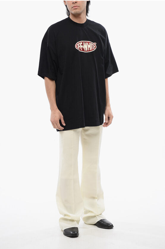 ロゴ Tシャツ エンブリッシュ ウィズ ラインストーン