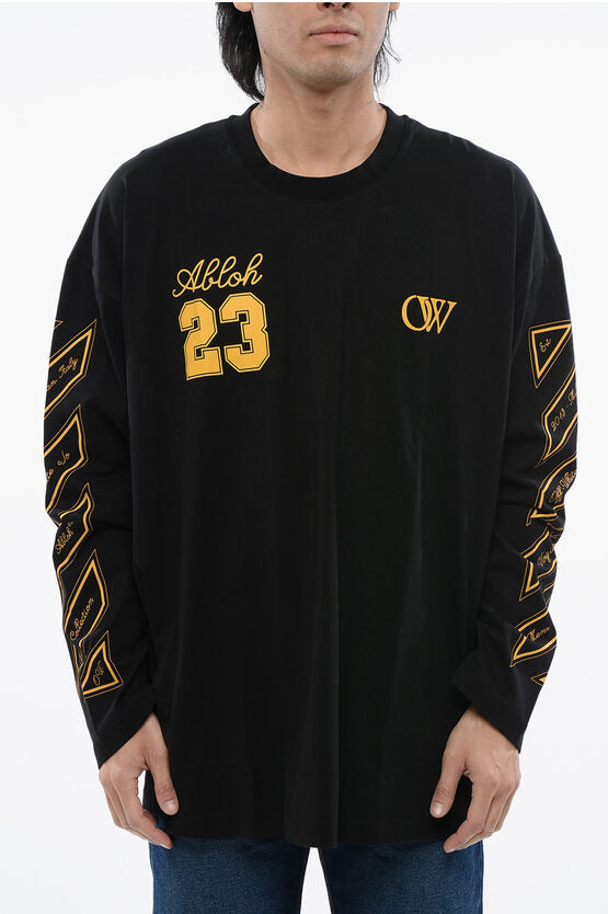 クルー ネック コットン Tシャツ ウィズ