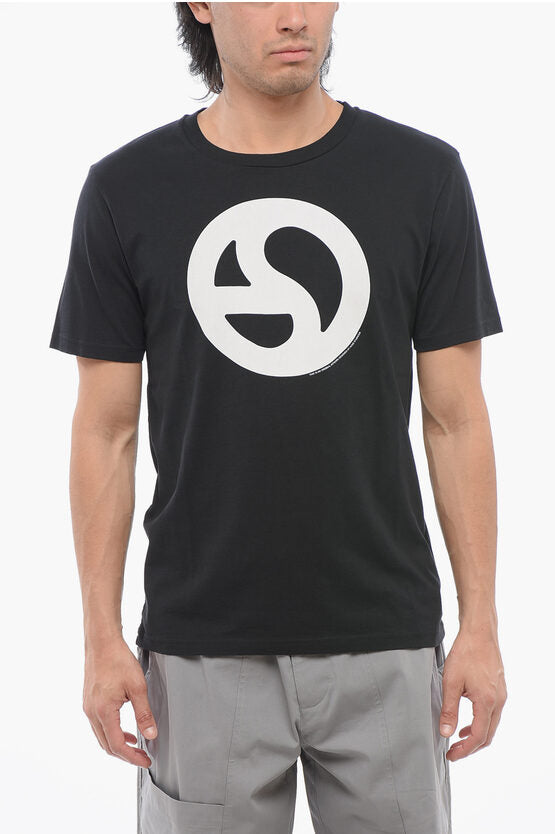 コットン クルーネック Tシャツ ウィズ コントラスト プリント