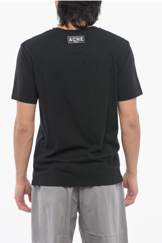 コットン クルーネック Tシャツ ウィズ コントラスト プリント