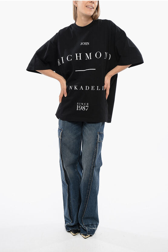 オーバー Tシャツ ウィズ コントラスティング プリント