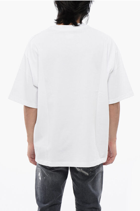 オーバーサイズ フィット Tシャツ ウィズ ネックレス プリント
