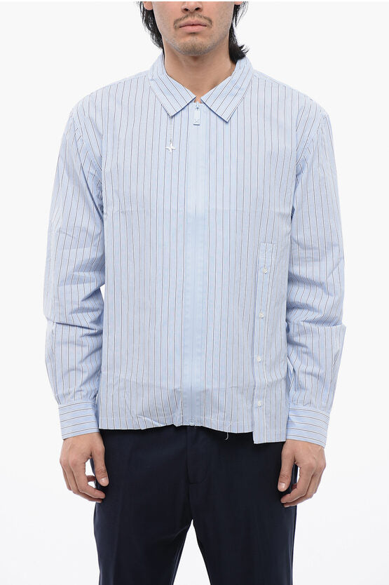 ジップ ポール ボクシー フィット シャツ