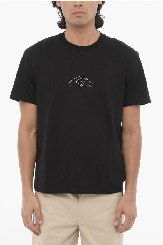 コットン クルーネック Tシャツ ウィズ プリント