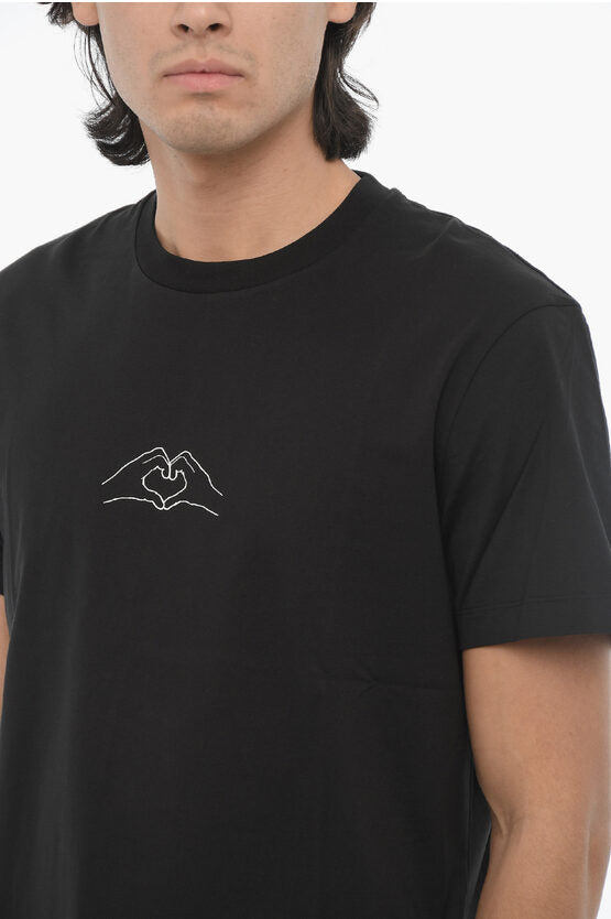 コットン クルーネック Tシャツ ウィズ プリント