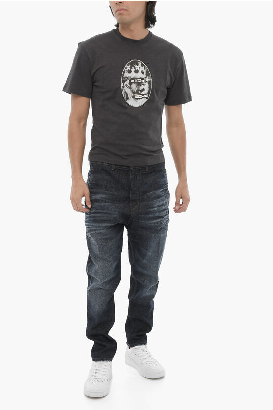 プリント ロック バンド クルーネック Tシャツ