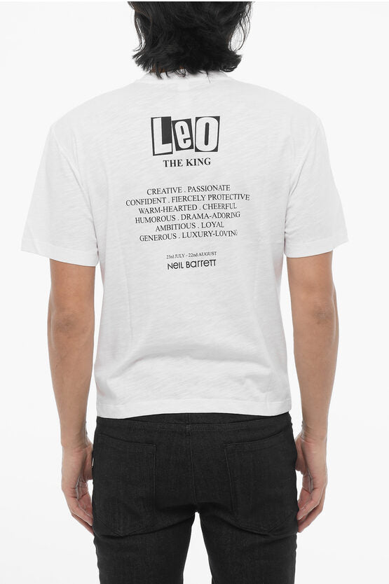 プリント スリム フィット ロック バンド クルーネック Tシャツ