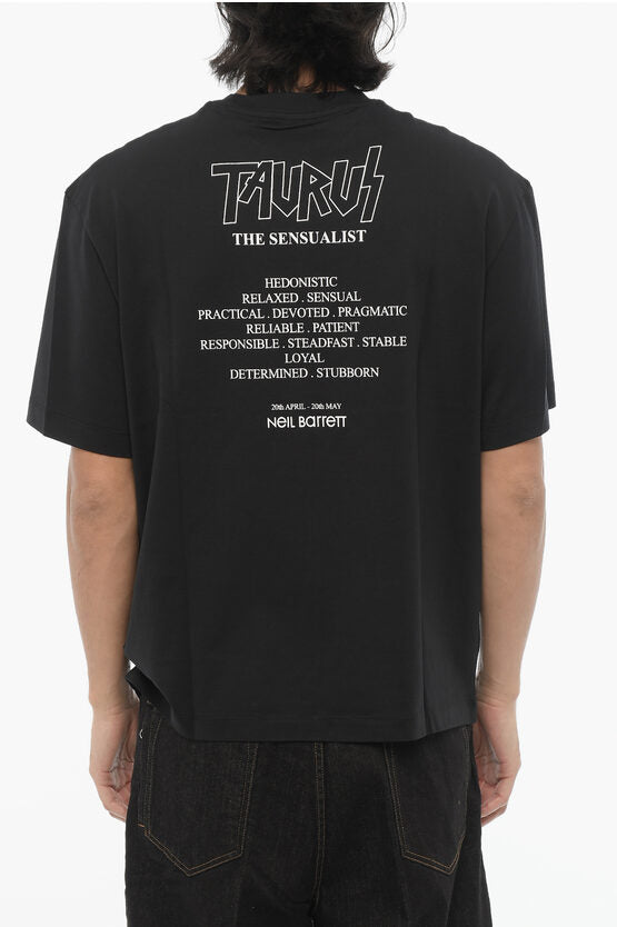 スリム フィット プリント ロック バンド クルーネック Tシャツ