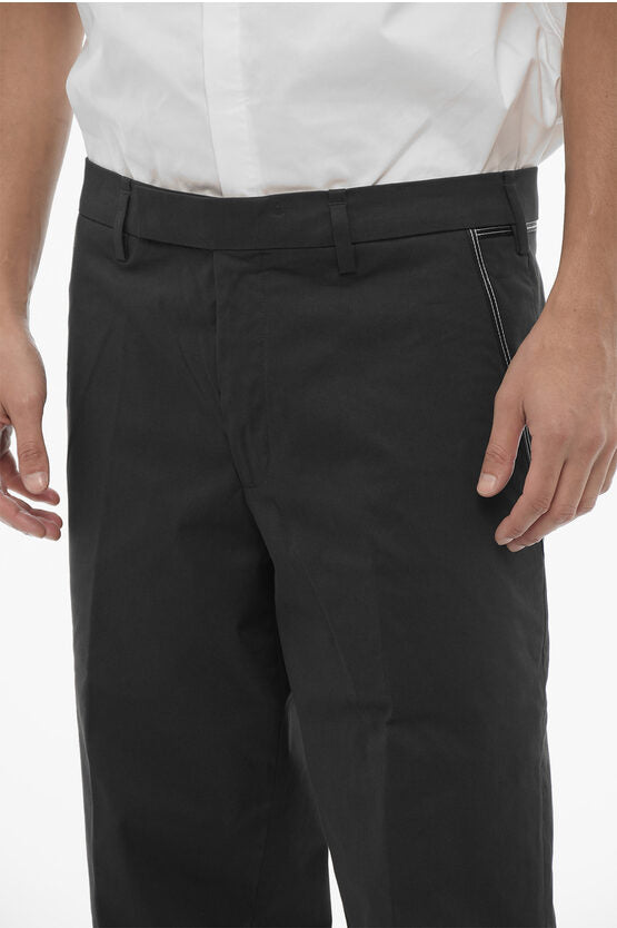 レギュラー ウエスト スリム フィット パンツ ウィズ ベルト ループ