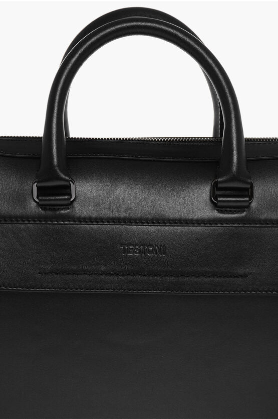 レザー バッグ ウィズ リムーバブル ストラップ