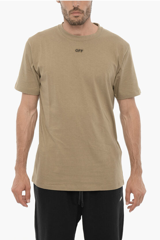 スリム フィット クルーネック Tシャツ ウィズ エンブロイダード ロゴ