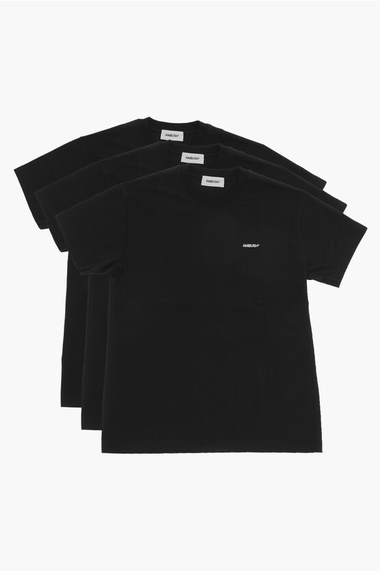 ソリッド カラー コットン 3 ペア Tシャツ セット