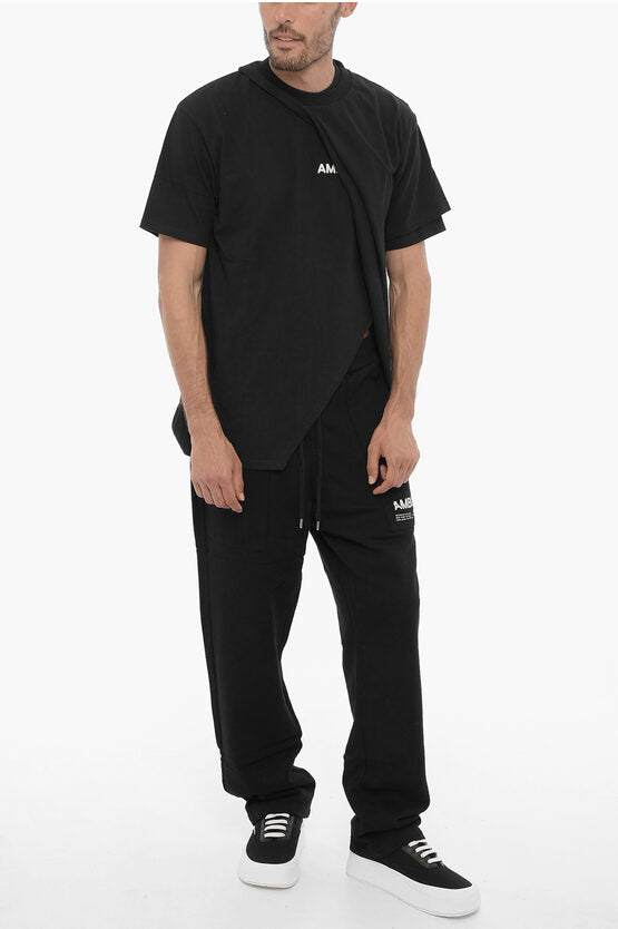 ソリッド カラー クルーネック Tシャツ