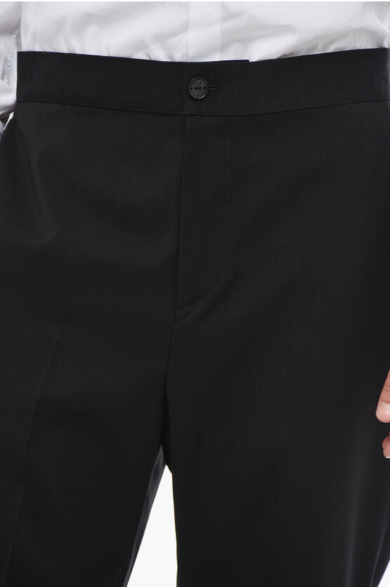 ウール パンツ ウィズ バック ドローストリング