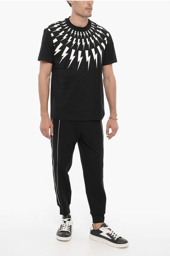 スリム フィット サンダーボルト クルーネック Tシャツ