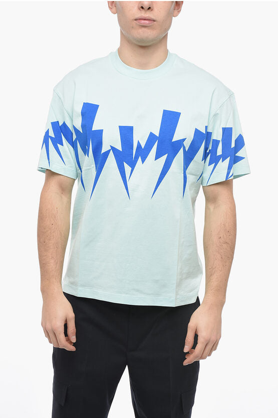 スリム フィット ボルト クルーネック Tシャツ