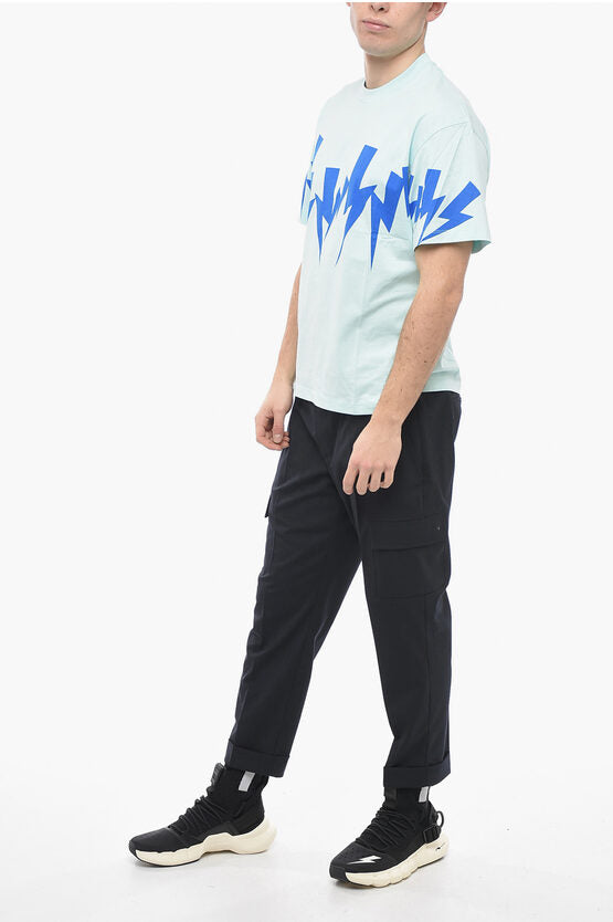 スリム フィット ボルト クルーネック Tシャツ